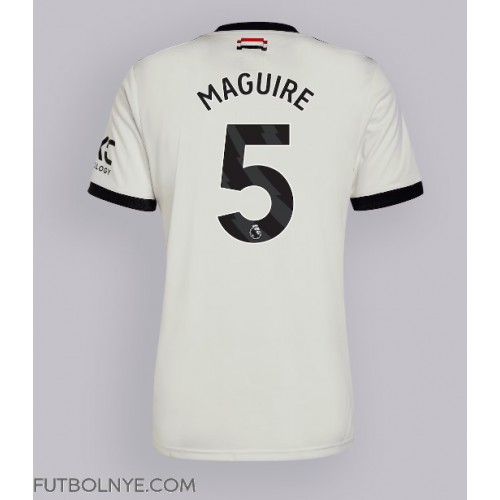 Camiseta Manchester United Harry Maguire #5 Tercera Equipación 2024-25 manga corta